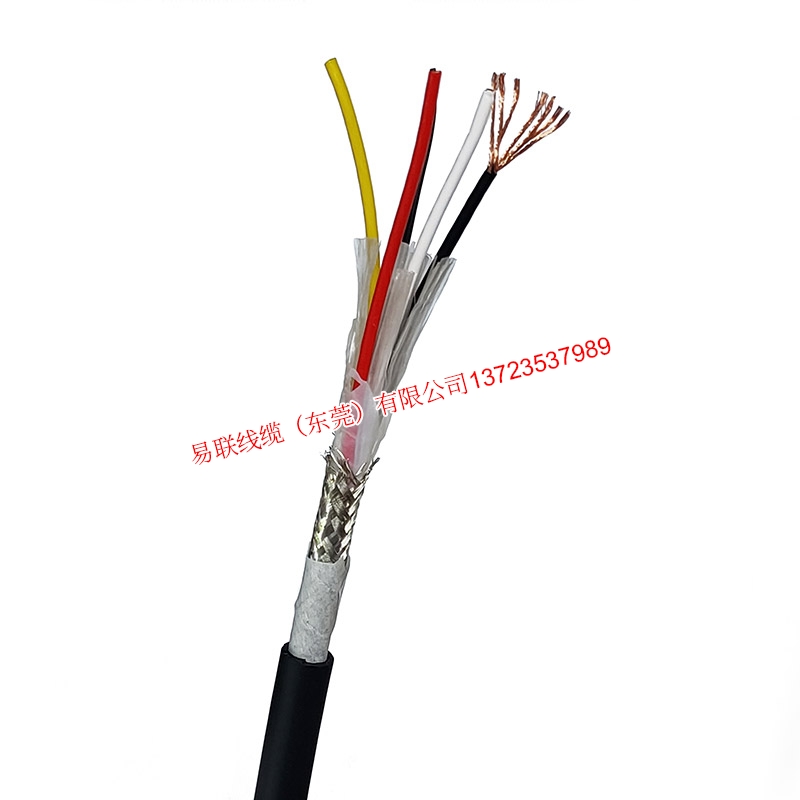 機(jī)器人 直線電機(jī)專用電源動(dòng)力電纜4*0.75 4*0.5耐折2000萬次